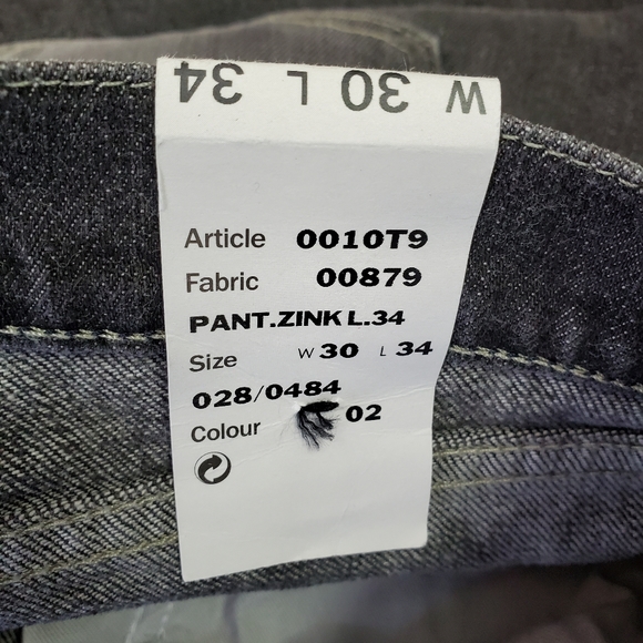 Diesel Zinc Jeans Made In Italy Size 30x34 NWT - Picture 2 of 13
